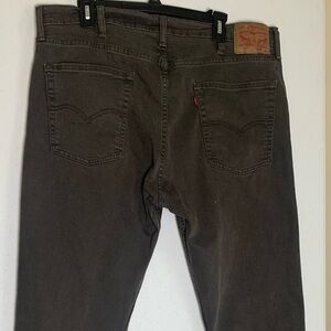 Levi’s 513 Straight Denim Jeans. Grey. Men. Zipper Fly. Cotton Size 38 × 32